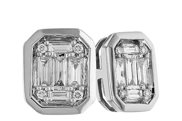 C319-88420: EARRINGS .24 BAG .28 TW