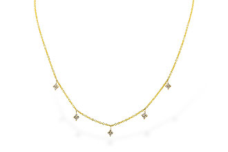 C319-89320: NECKLACE .19 TW (18")