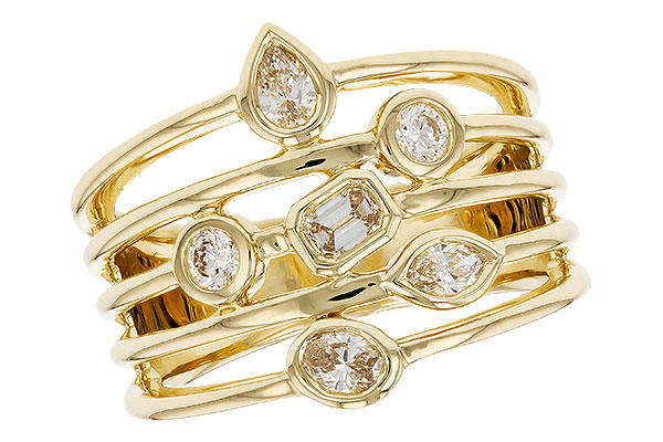 C319-89357: LDS DIA RG .50 TW FANCY CUT DIAMONDS