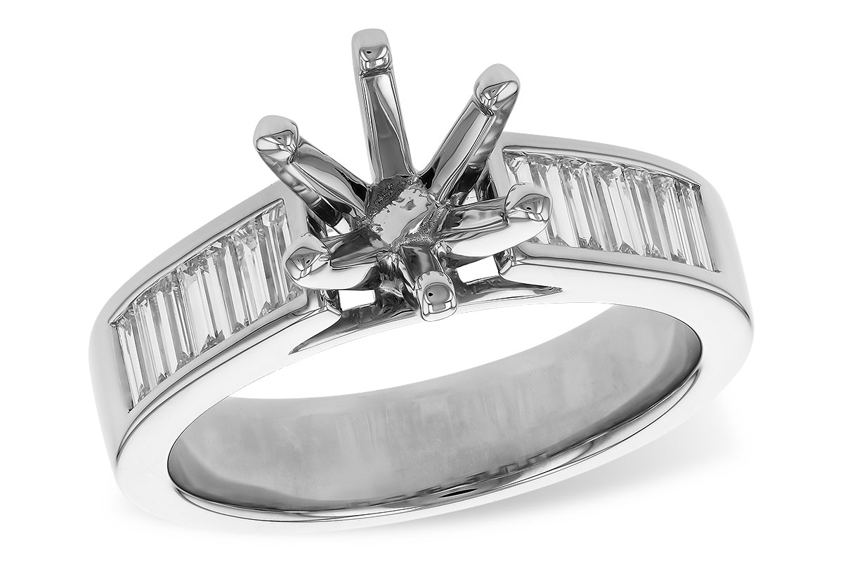 C320-72966: LDS SEMI DIA RG .50 TW BAGUETTES
