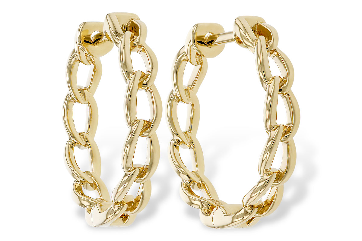 C320-73866: GOLD EARRINGS (18MM)