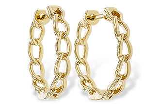 C320-73866: GOLD EARRINGS (18MM)