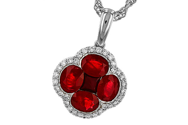 C320-74729: NECKLACE 1.72 RUBY 1.87 TGW