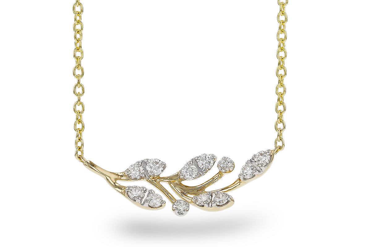 C320-75638: NECKLACE .32 TW (18")