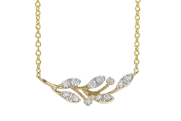 C320-75638: NECKLACE .32 TW