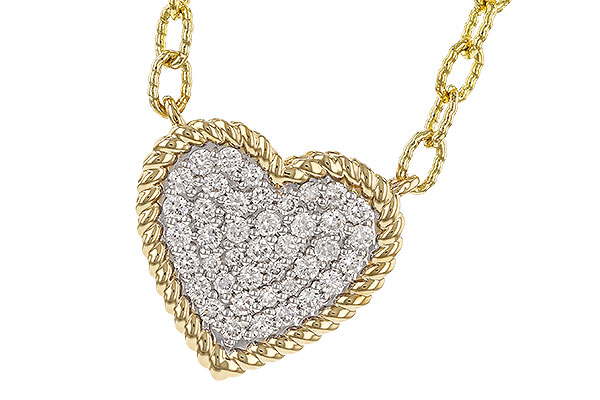 C320-78375: NECKLACE .32 TW (18")