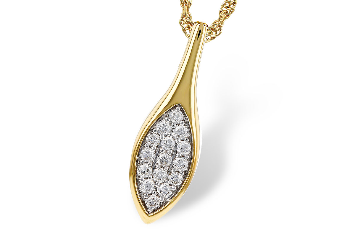 C320-79357: NECKLACE .20 TW