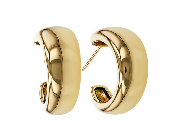 C320-80202: GOLD EARRINGS (16MM)