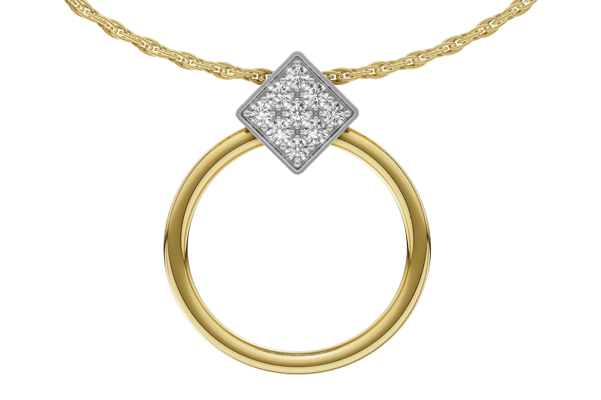 C321-64757: NECKLACE .25 TW
