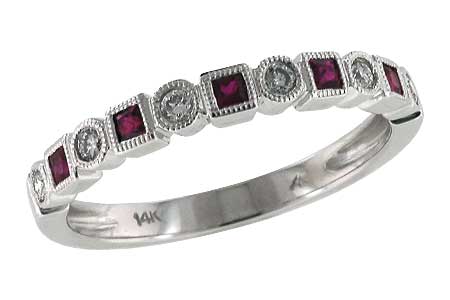 D142-61175: LDS WED RG .18 RUBY .30 TGW