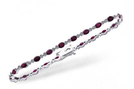 D229-90202: BRACELET 4.08 RUBY 4.55 TGW