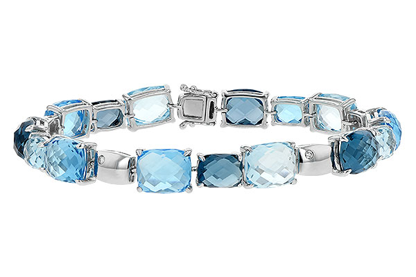 D235-30238: BRACELET 46.75 BLUE TOPAZ 46.80 TGW