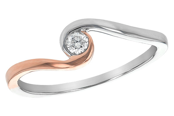D236-23875: F235-32011 W/ ROSE GOLD TRIM .07 BR