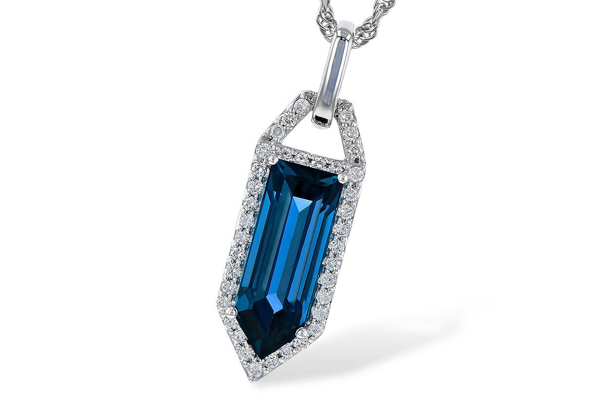 D318-92911: NECK 2.95 LONDON BLUE TOPAZ 3.12 TGW