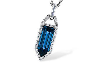 D318-92911: NECK 2.95 LONDON BLUE TOPAZ 3.12 TGW