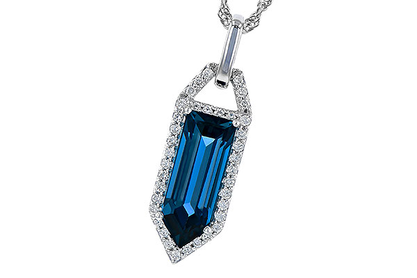 D318-92911: NECK 2.95 LONDON BLUE TOPAZ 3.12 TGW