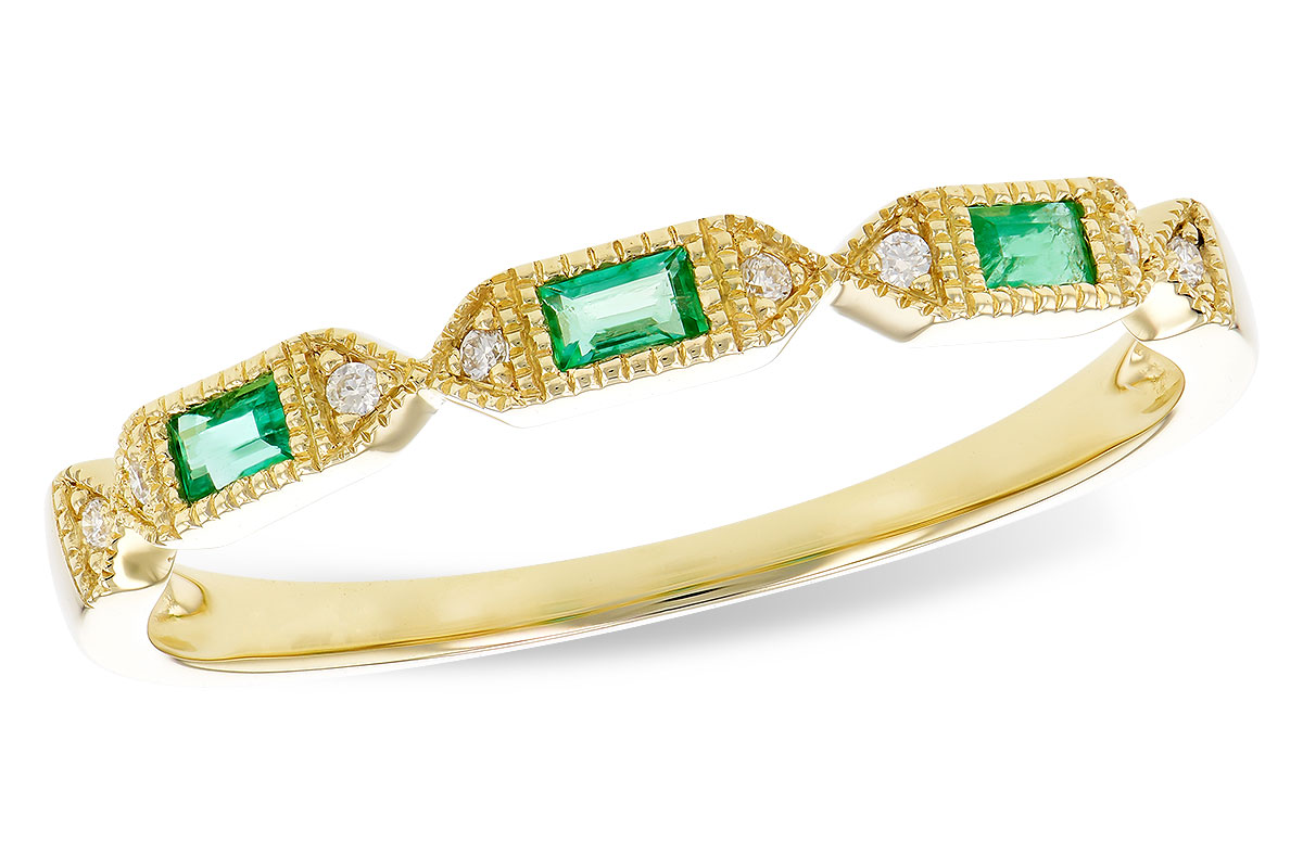 D319-82020: LDS WED RG .10 EMERALD .12 TGW