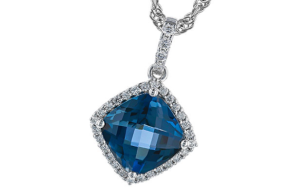 D319-85675: NECK 1.09 LONDON BLUE TOPAZ 1.20 TGW