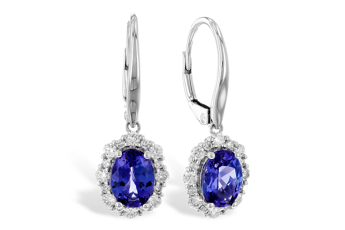 D319-86547: EARR 1.28 TW TANZANITE 1.72 TGW (7x5 OVAL)