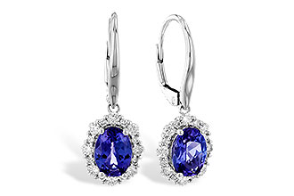 D319-86547: EARR 1.28 TW TANZANITE 1.72 TGW (7x5 OVAL)
