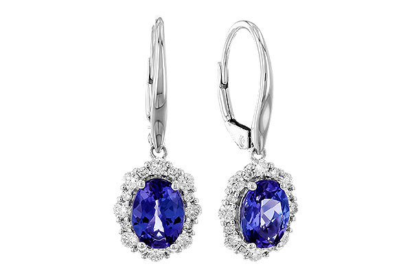 D319-86547: EARR 1.28 TW TANZANITE 1.72 TGW (7x5 OVAL)