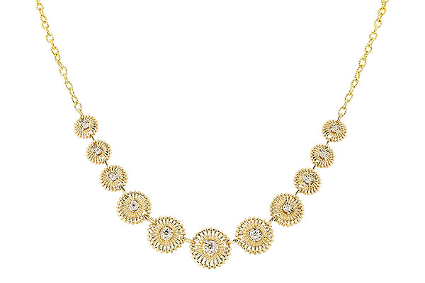 D319-88384: NECKLACE .22 TW (17")