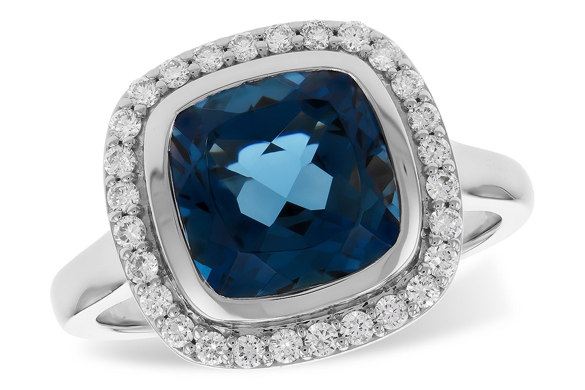 D319-88393: LDS RG 3.85 LONDON BLUE TOPAZ 4.15 TGW (9MM LBT)