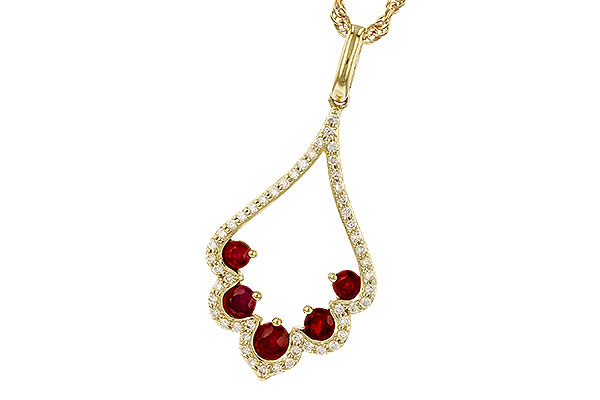 D319-90229: NECK .34 RUBY .53 TGW