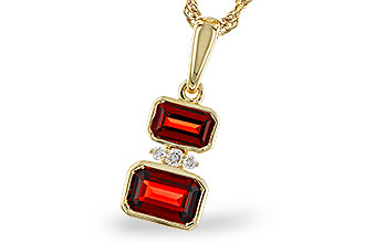 D320-74784: NECK .98 TW GARNET 1.01 TGW
