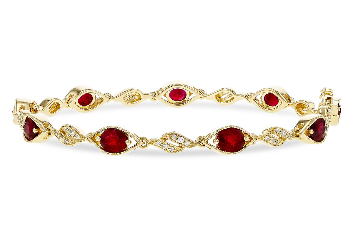 D320-74811: BRACELET 3.68 RUBY 3.92 TGW (7")