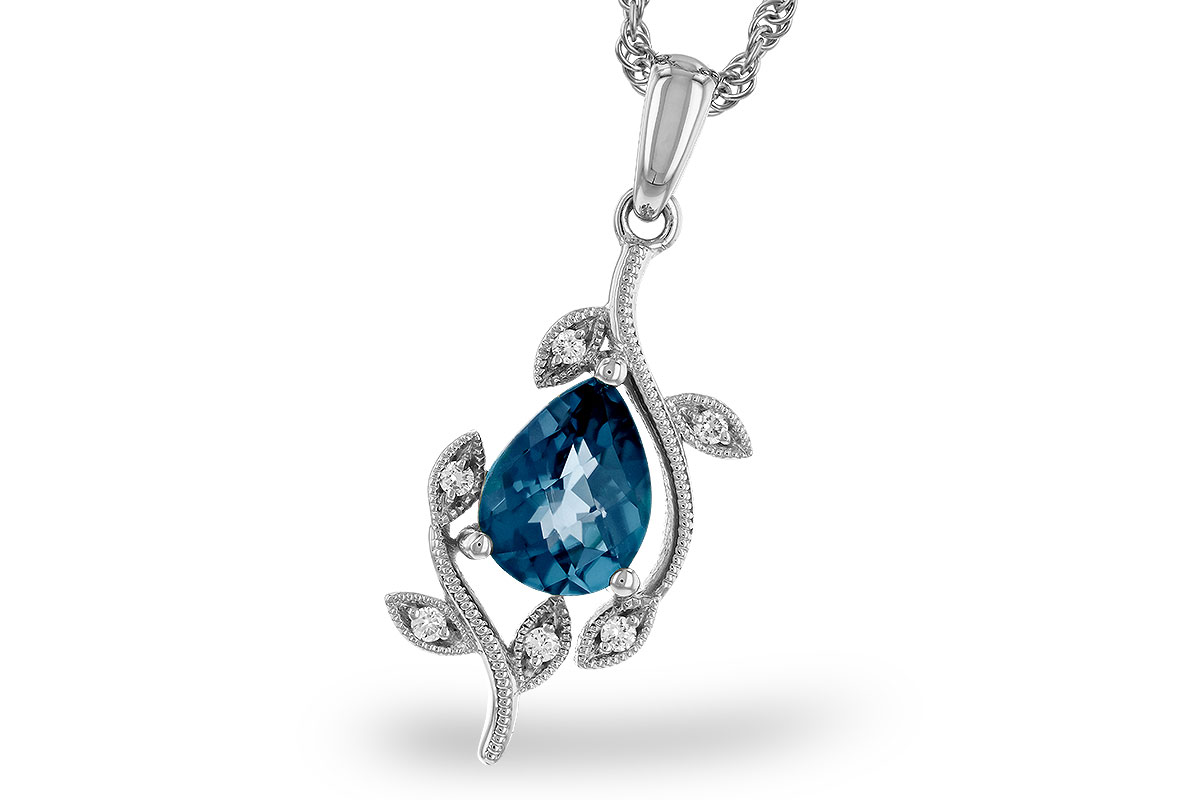 D320-76602: NECK 1.20 LONDON BLUE TOPAZ 1.25 TGW (8x6MM LBT)