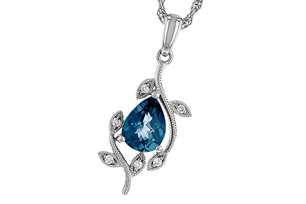 D320-76602: NECK 1.20 LONDON BLUE TOPAZ 1.25 TGW (8x6MM LBT)