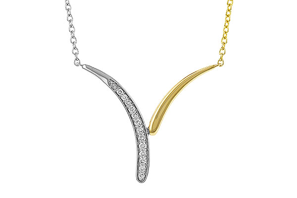 D320-77520: NECKLACE .12 TW (18")