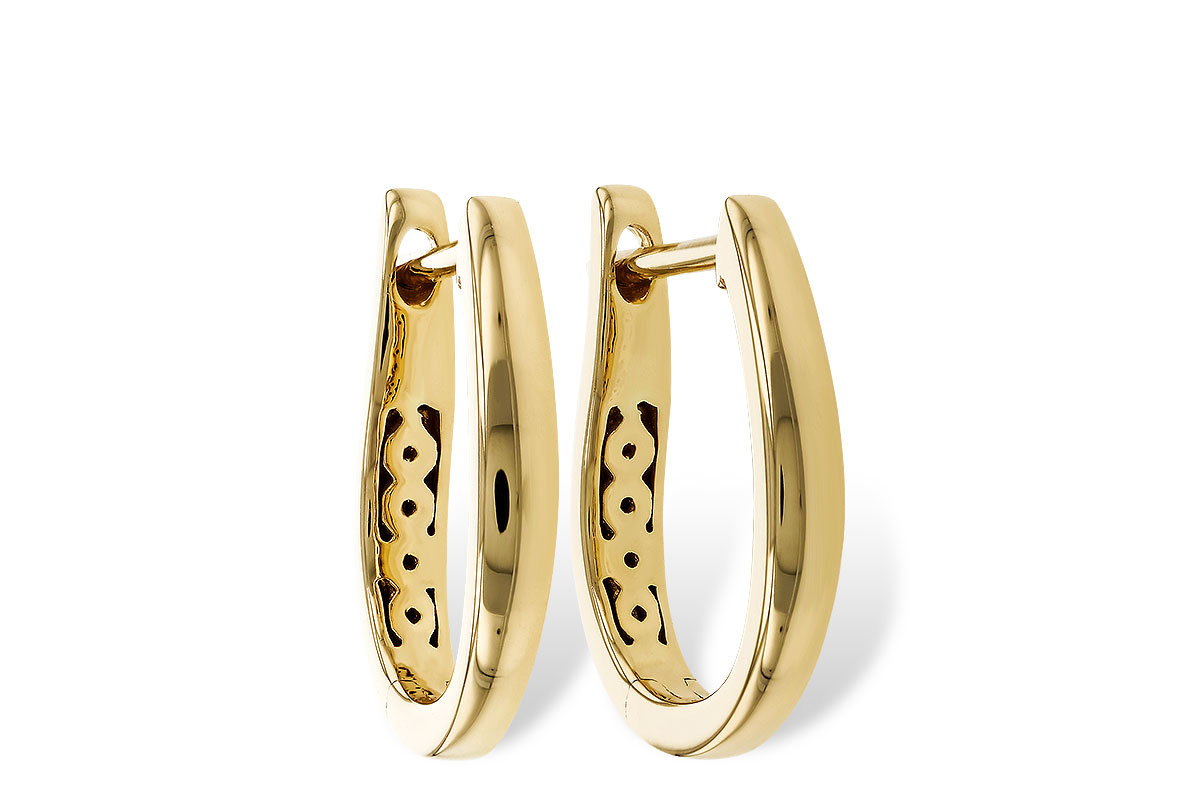D320-78429: GOLD EARRINGS (15MM)
