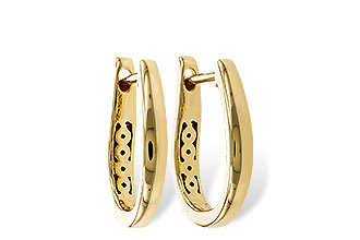 D320-78429: GOLD EARRINGS (15MM)