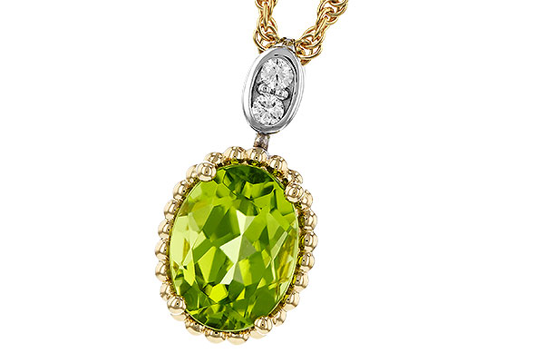 D320-80247: NECKLACE 1.22 PERIDOT 1.25 TGW (8x6MM OV)