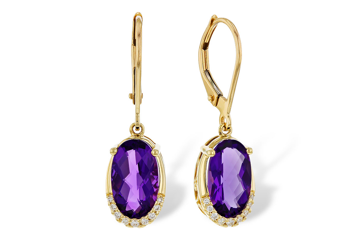 D320-80266: EARRINGS 2.70 TW AMETHYST 2.78 TGW (10x6MM OV)