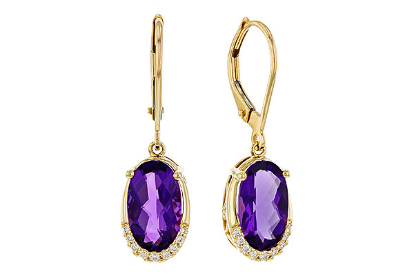 D320-80266: EARRINGS 2.70 TW AMETHYST 2.78 TGW (10x6MM OV)