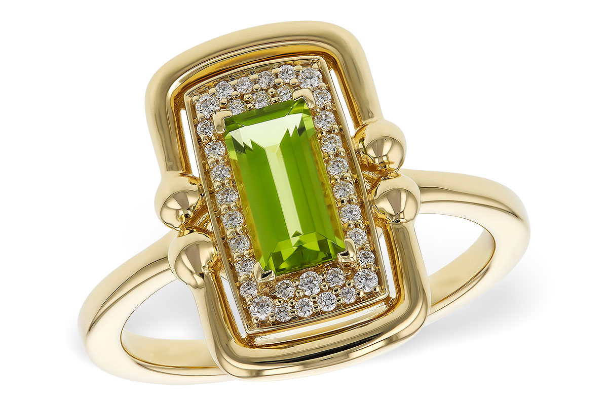 D320-81102: LDS RG .72 PERIDOT .84 TGW (8x4MM PER)