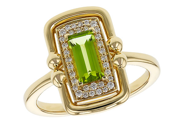 D320-81102: LDS RG .72 PERIDOT .84 TGW (8x4MM PER)