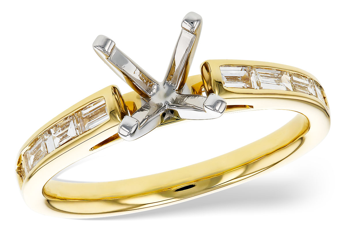 D321-63829: LDS SEMI DIA RG .38 TW BAGUETTES