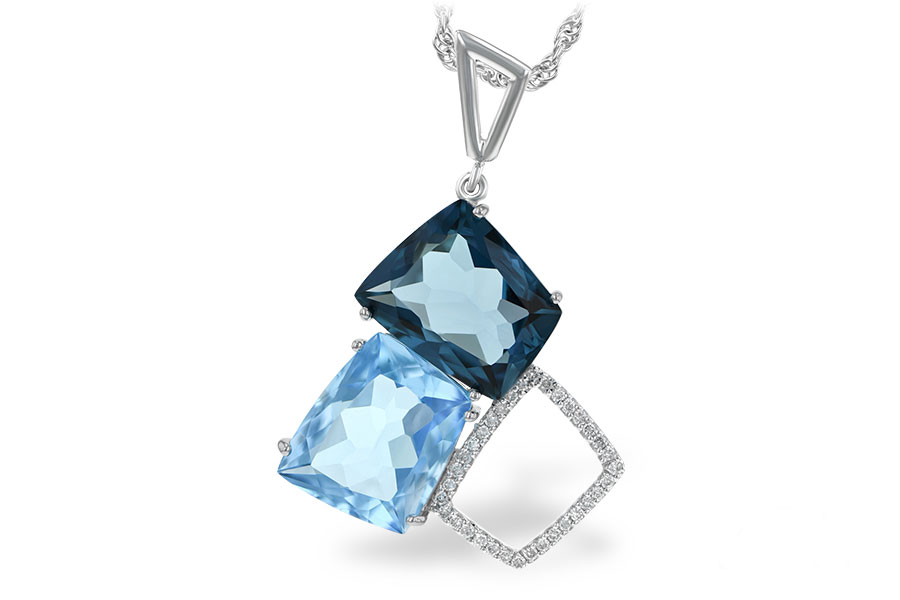 E234-42938: NECK 10.60 BLUE TOPAZ 10.73 TGW