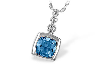 E235-32038: NECK 1.45 BLUE TOPAZ 1.49 TGW