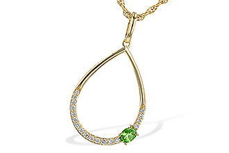 E236-25684: NECK .17 GREEN GARNET .26 TGW