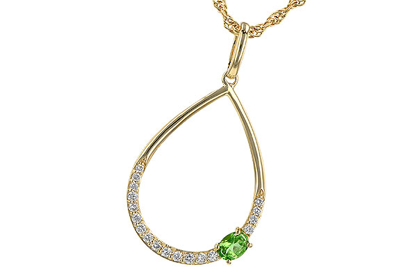 E236-25684: NECK .17 GREEN GARNET .26 TGW