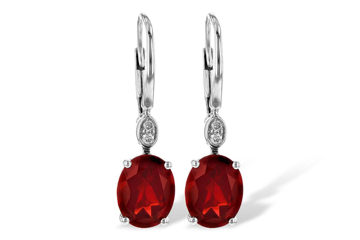 E236-26556: EARR 3.45 TW GARNET 3.50 TGW (9x7MM GAR)