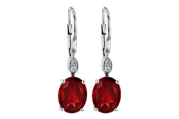 E236-26556: EARR 3.45 TW GARNET 3.50 TGW (9x7MM GAR)