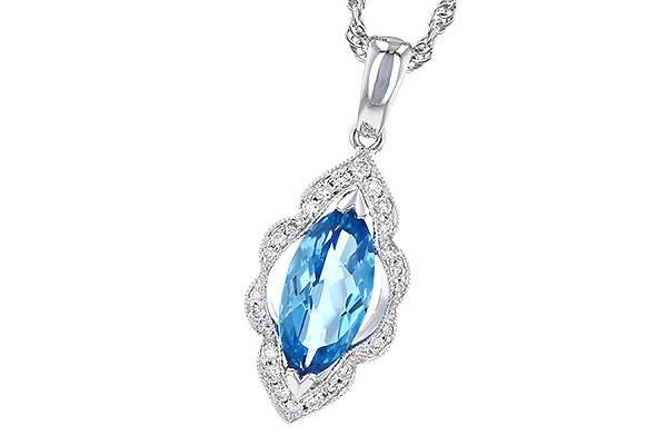 E318-97529: NECK 1.26 BLUE TOPAZ 1.37 TGW