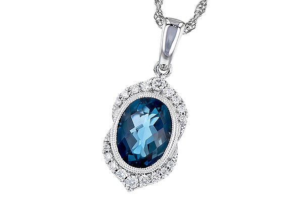 E318-99338: NECK 1.96 LONDON BLUE TOPAZ 2.10 TGW