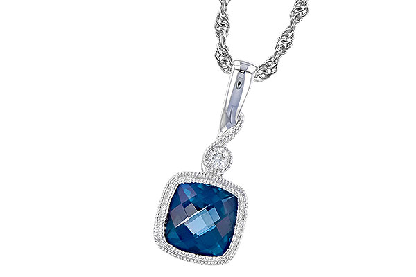 E319-82002: NECK 1.05 LONDON BLUE TOPAZ 1.07 TGW